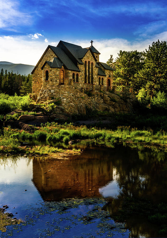 Chapel at Saint Malos Retreat. Allenspark, Colorado Photograph by TL Mair