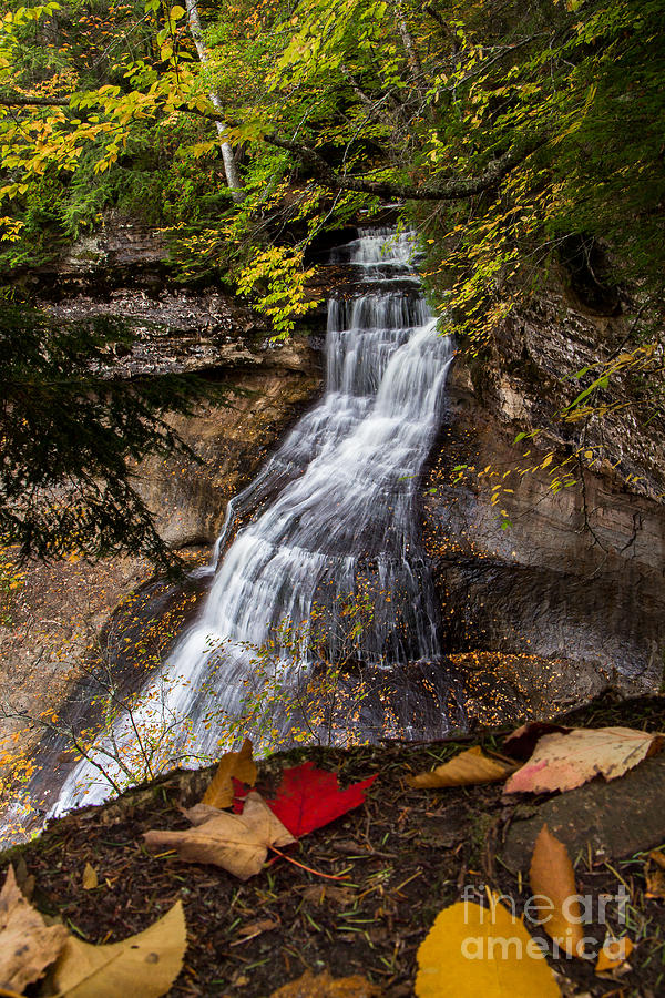 Chapel Falls on an Autumn Day  2225  Photograph by Norris Seward