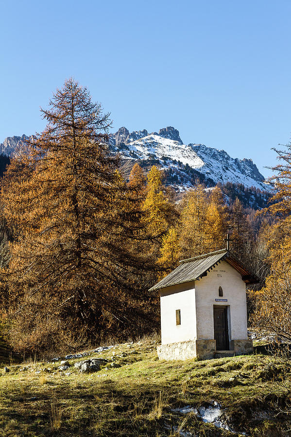 Chapel Notre Dame de Lourdes - French Alps Photograph by Paul MAURICE