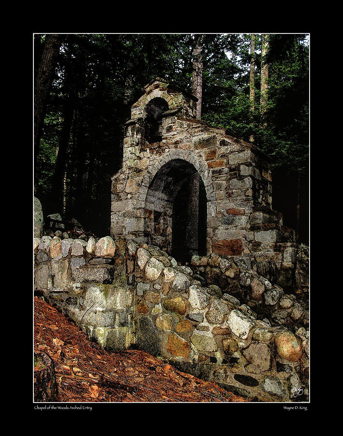 Chapel of the Woods Arch Photograph by Wayne King