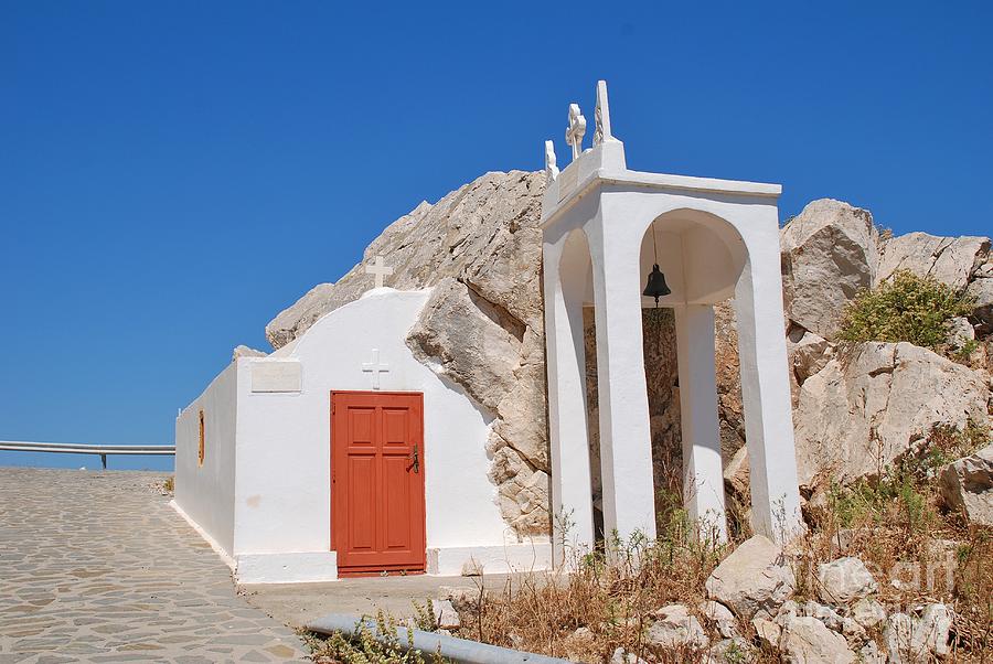 Chapel on Halki island Photograph by David Fowler