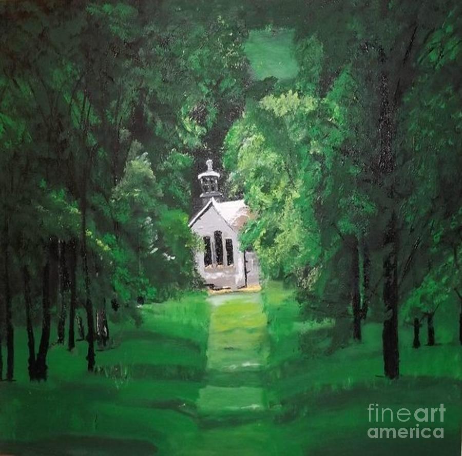 Chapel Retreat Painting by Denise Morgan