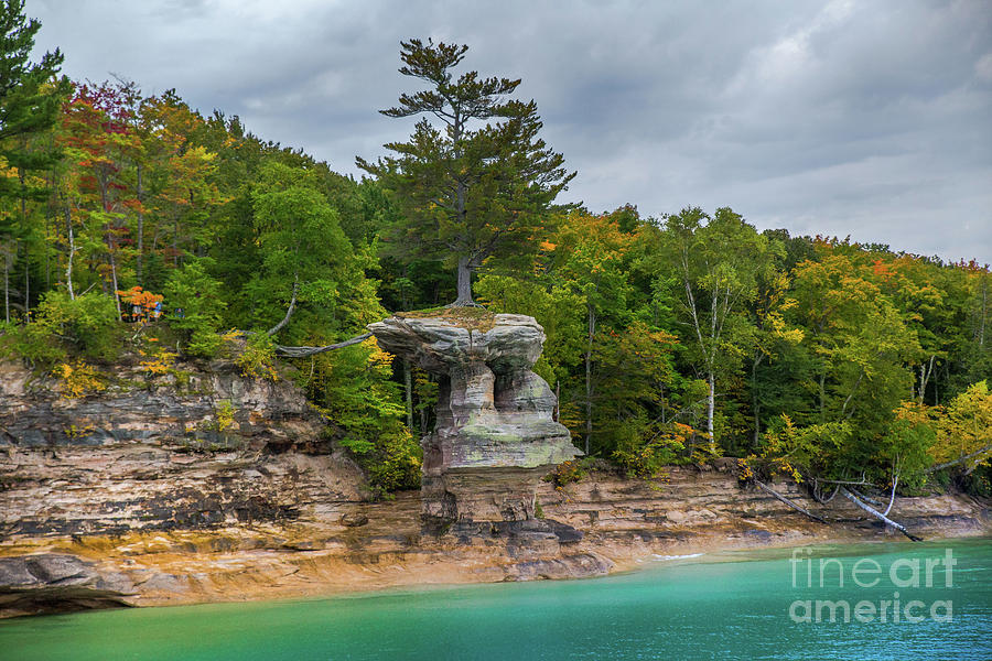 Chapel Rock Pictured Rocks National Lakeshore -5634 Photograph by Norris Seward