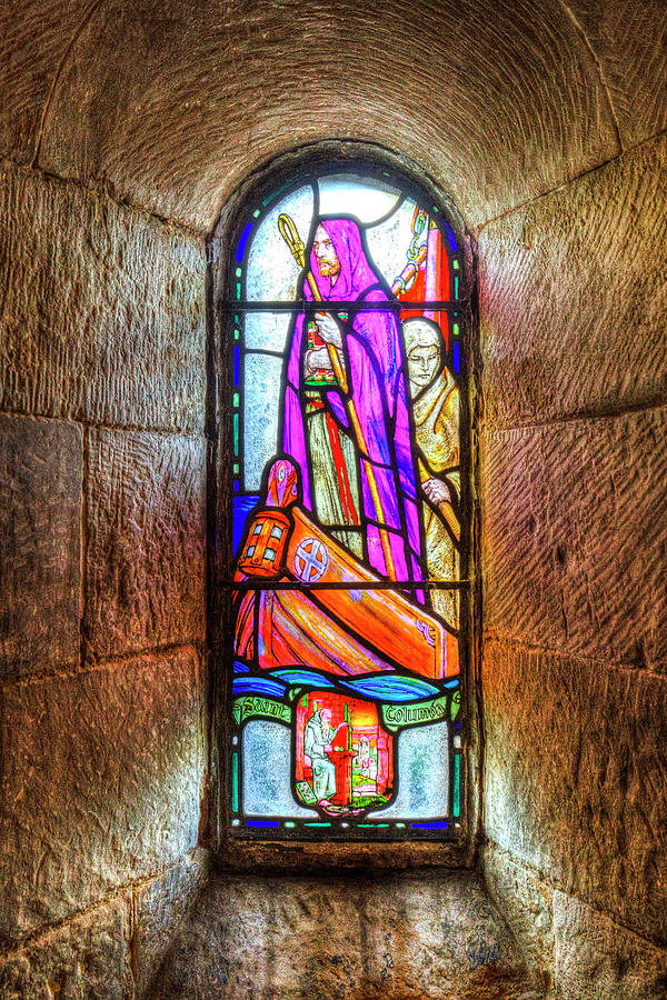 Chapel Stained Glass Window Photograph by David Pyatt