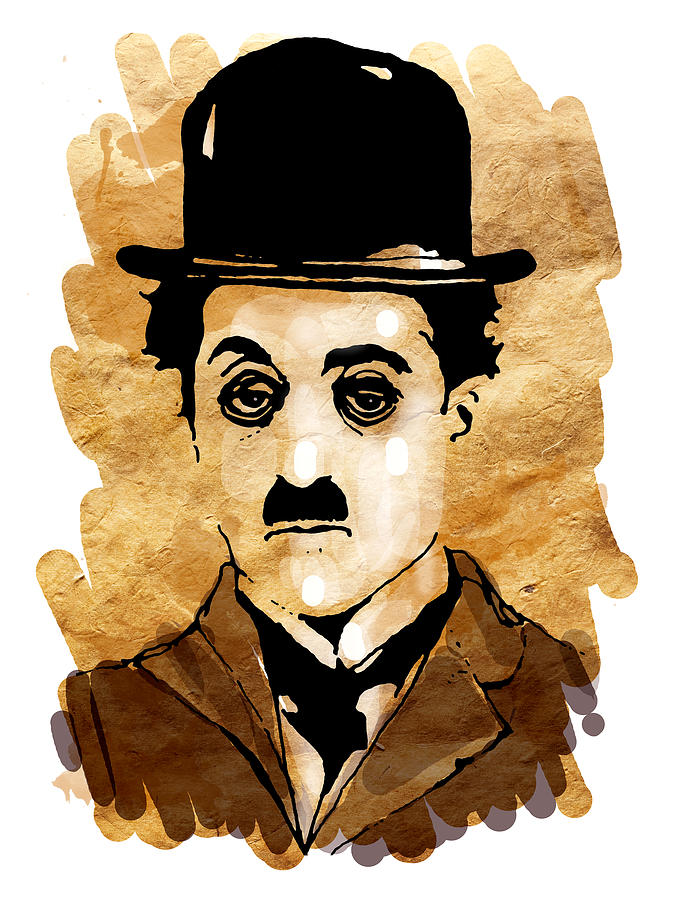 Chaplin Painting by Paul Sachtleben