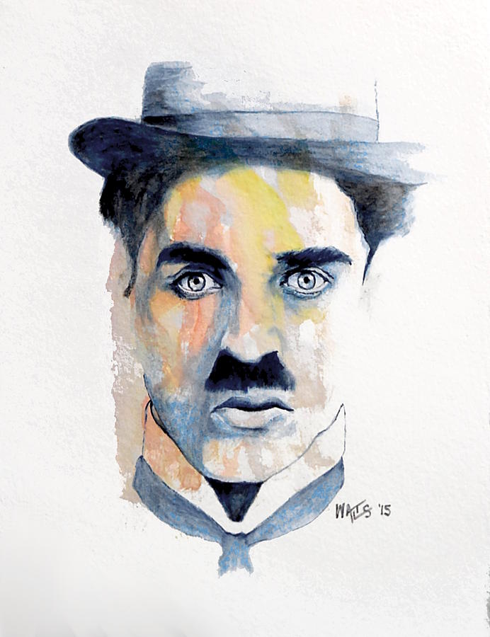 Celebrity Painting - Chaplin by William Walts