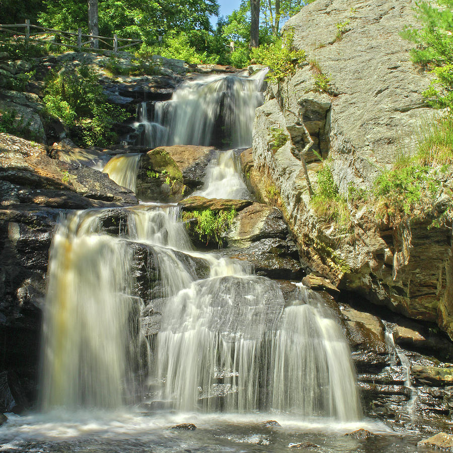 Chapman falls in square format Photograph by JP Morris - Fine Art America