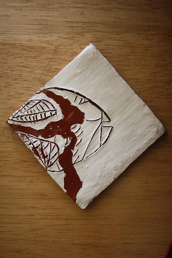 Character - tile Ceramic Art by Gloria Ssali