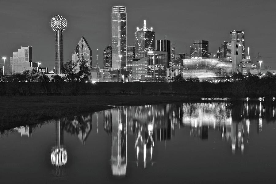 Charcoal Dallas Night 2016 Photograph by Frozen in Time Fine Art Photography