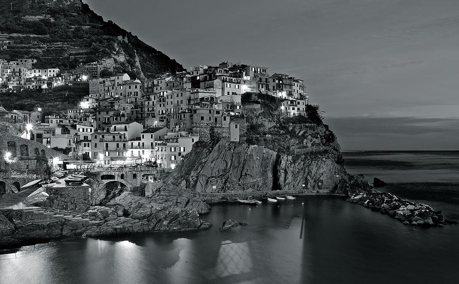 Charcoal Nights in the Cinque Terre Photograph by Frozen in Time Fine Art Photography