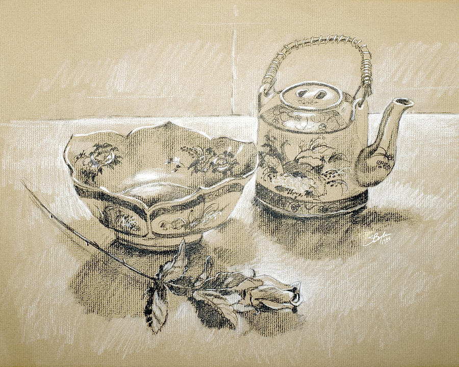 Graphic hand drawn tea pot on white background Kitchenware sketch - stock  vector 4396932 | Crushpixel