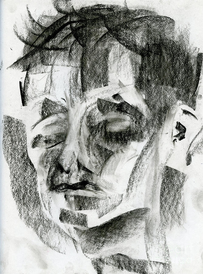 Charcoal Sketch Painting by Edward Fielding