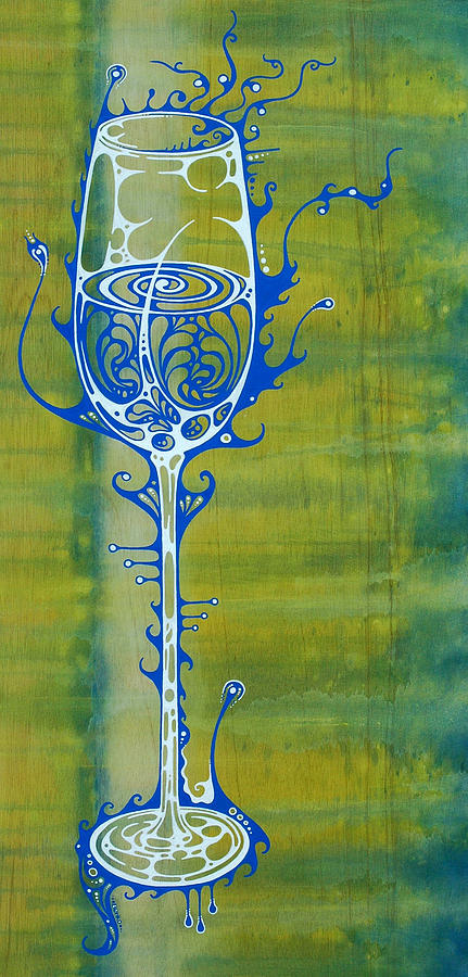 Wine Painting - Chardonnay by John Benko Wine Painting - Chardonnay by John Benko