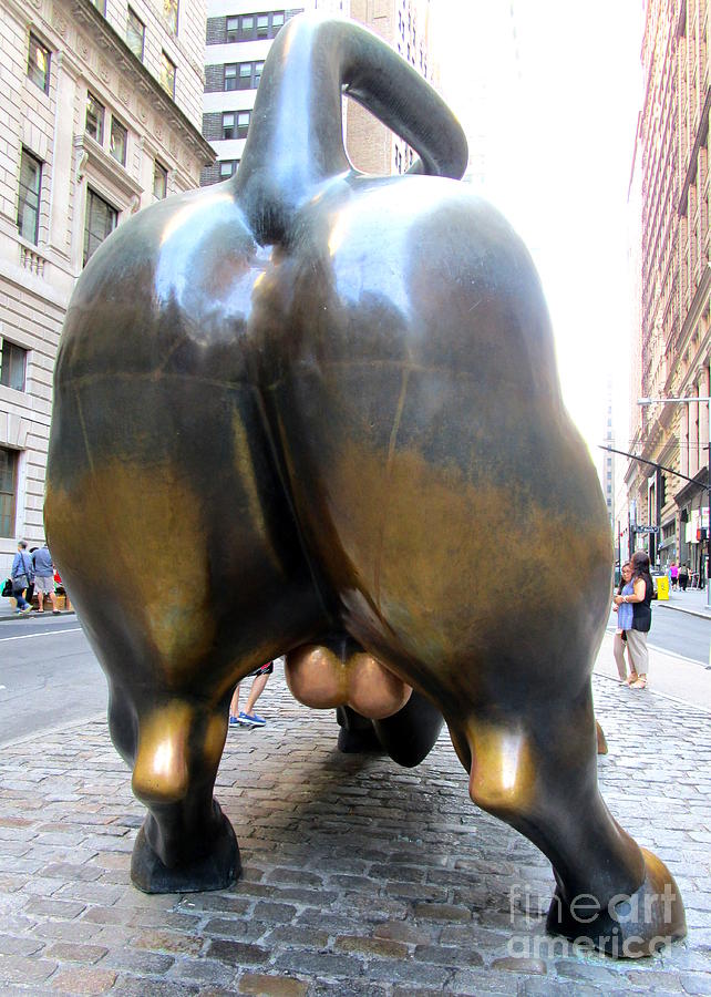 New York City Photograph - Charging Bull 3 by Randall Weidner