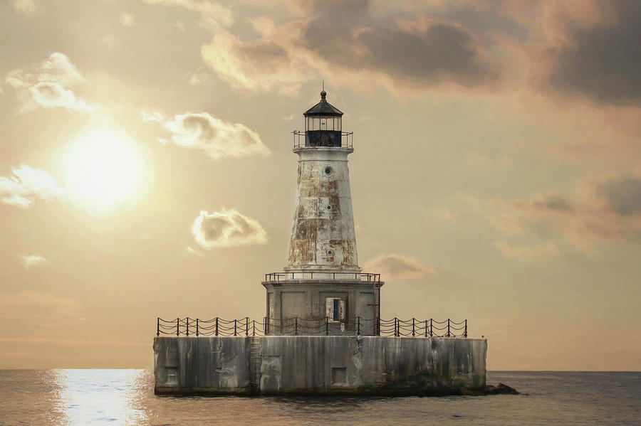 Lighthouse Photograph - Charity Shoal Lighthouse by Lori Deiter