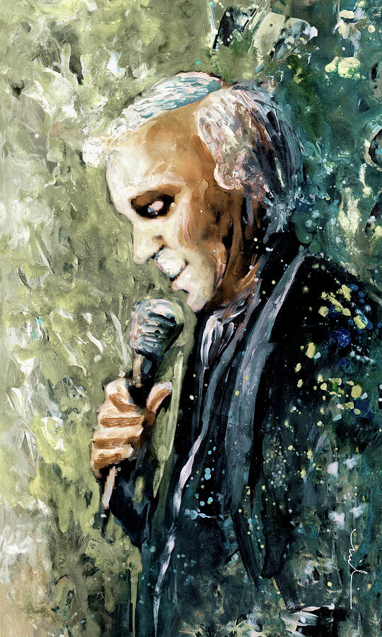 Charles Aznavour 01 Painting by Miki De Goodaboom