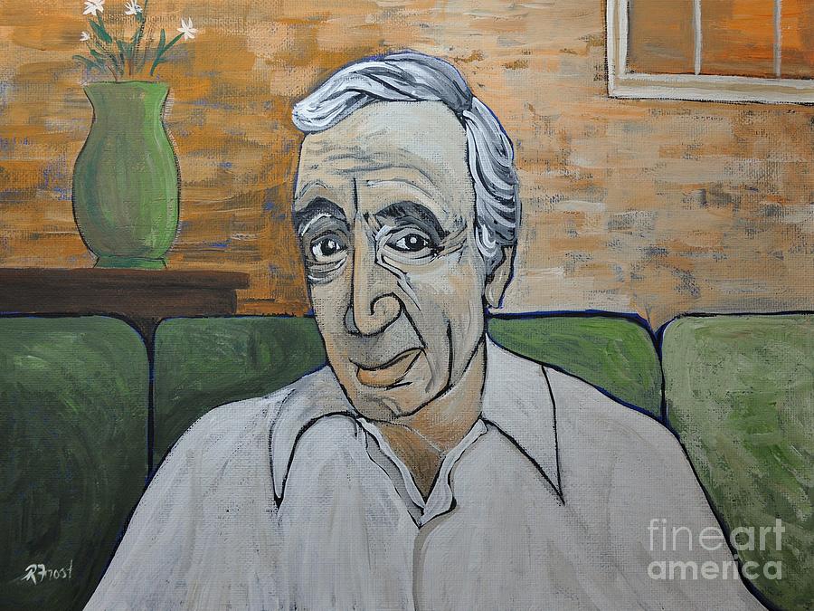 Charles Aznavour Painting by Reb Frost
