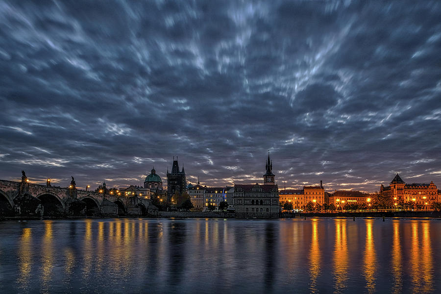 Charles Bridge Dawn #2 - Prague Photograph by Stuart Litoff