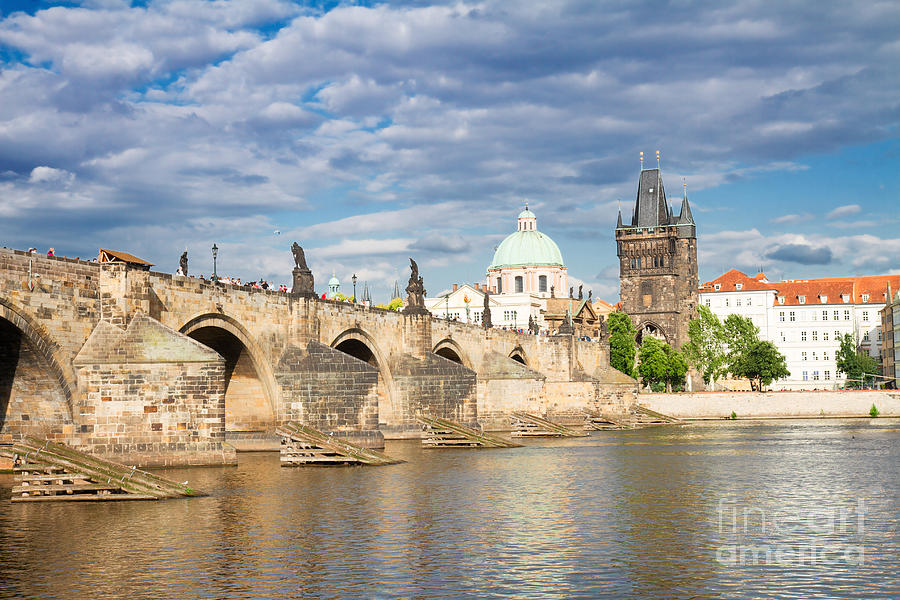 Charles Bridge over Vltava in Prague Photograph by Anastasy Yarmolovich