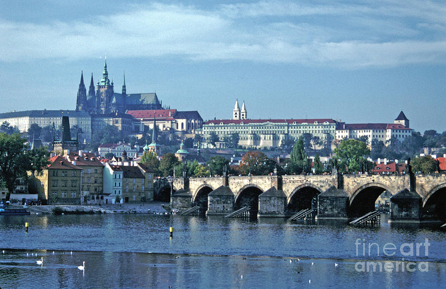 Charles Bridge Prague Castle. Photograph by Tom Wurl