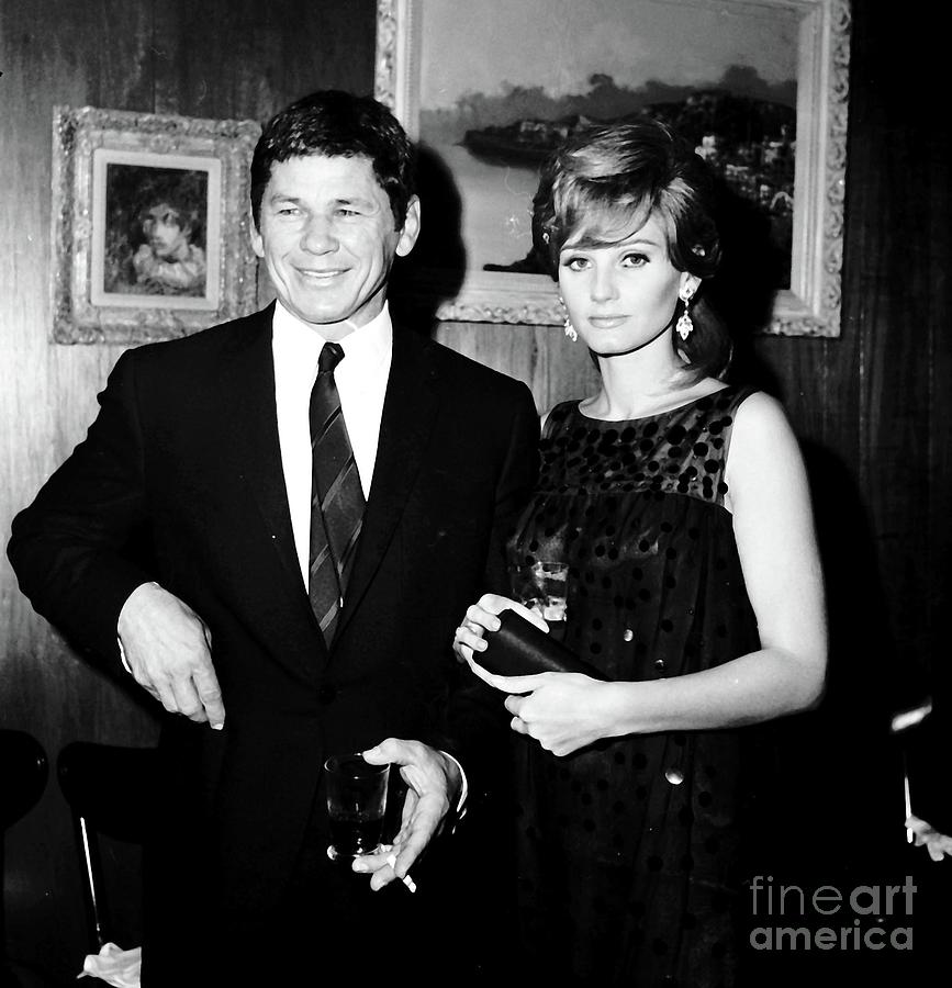 Charles Bronson and Jill Ireland Attending Event Fine Art Print ...