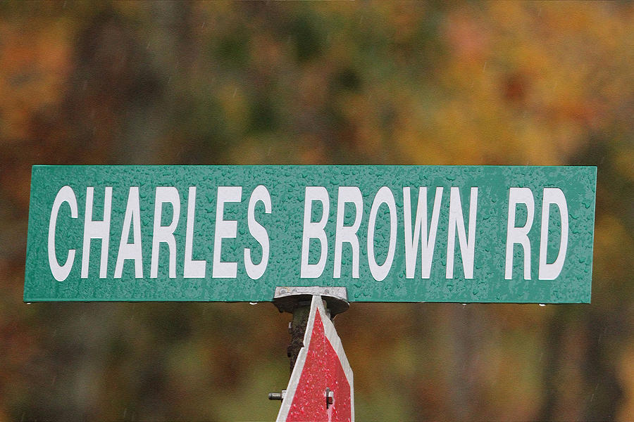 Sign Photograph - Charles Brown Road by Ericamaxine Price