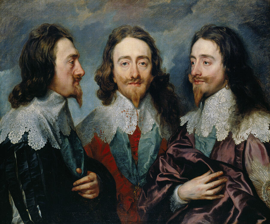Charles I, from 1635 Painting by Anthony van Dyck