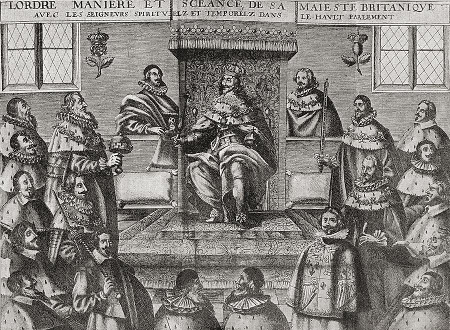 Charles I In The House Of Lords, 1648 Drawing by Vintage Design Pics ...