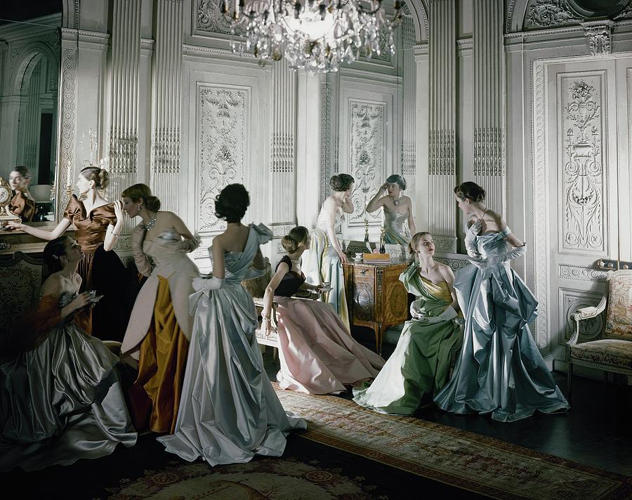 Charles James dresses that appeared in the June, 1948 Vogue.