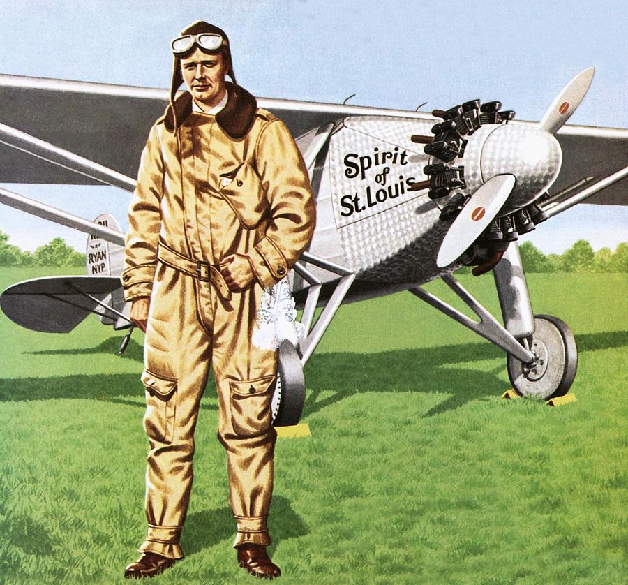 Jet Painting - Charles Lindbergh by John Keay