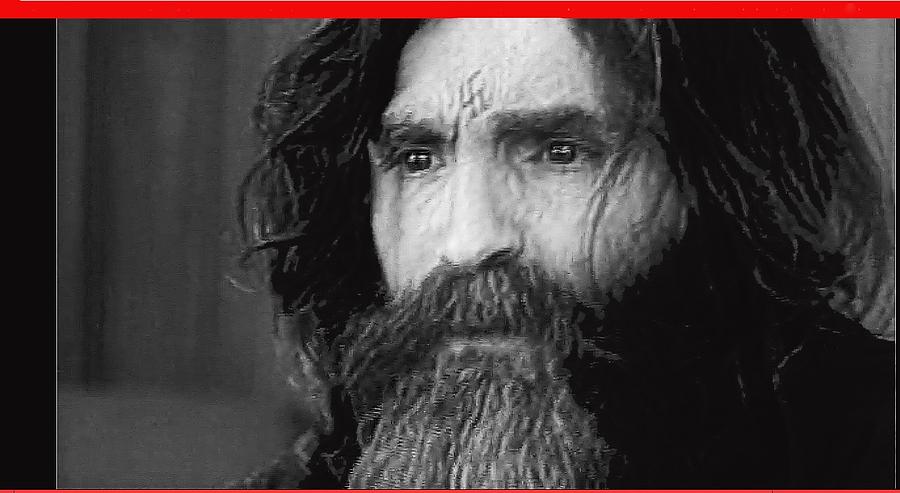 Charles Manson screen capture circa 1970-2015 Photograph by David Lee Guss