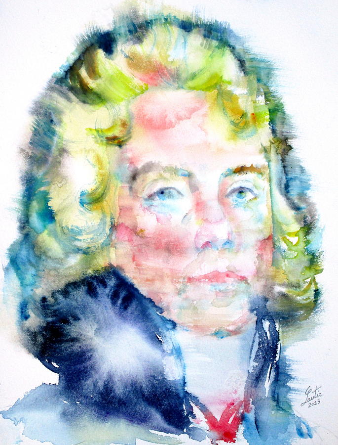CHARLES MAURICE de TALLEYRAND-PERIGORD - watercolor portrait Painting by Fabrizio Cassetta