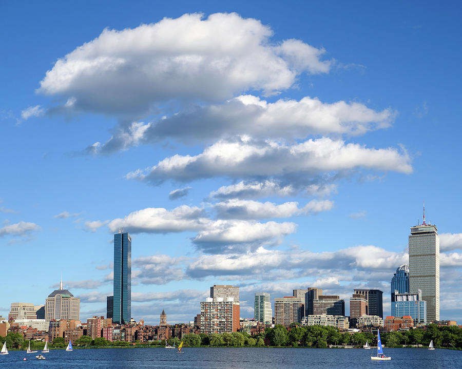Charles River Cloud Stack Boston MA Photograph by Toby McGuire