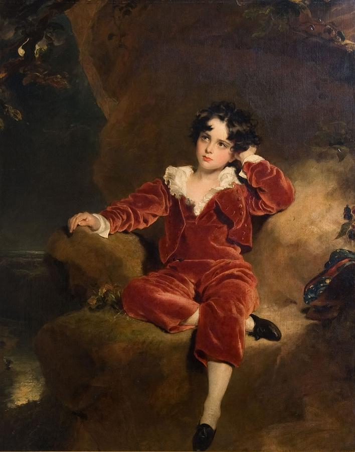 Boy Painting - Charles William Lambton by MotionAge Designs