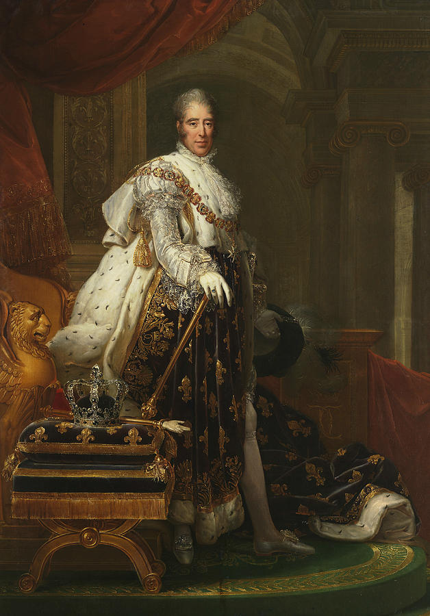 Charles X of France Painting by Francois Gerard