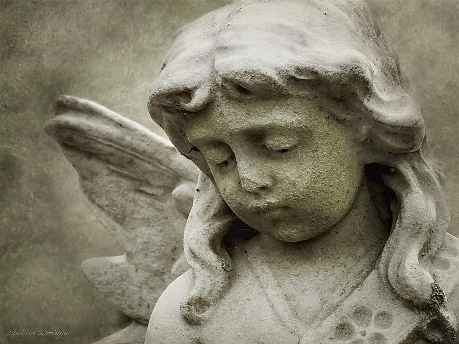 Charleston Angel Child, Cemetery Angel Photograph by Melissa Bittinger