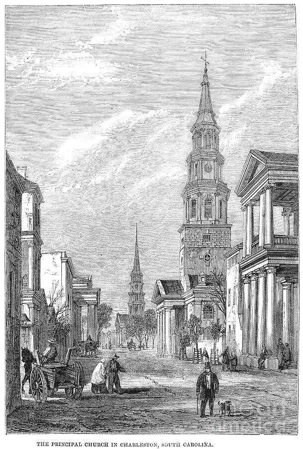 Charleston: Church, 1861 Photograph by Granger