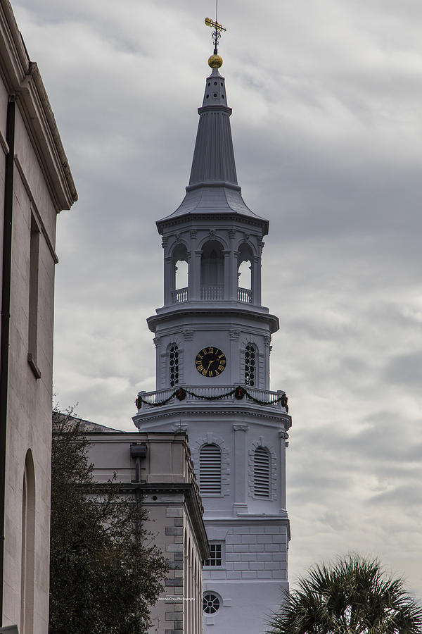 Charleston Church Steeple 2 Photograph by John McGraw