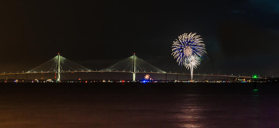 Charleston Fireworks  Photograph by Donnie Whitaker