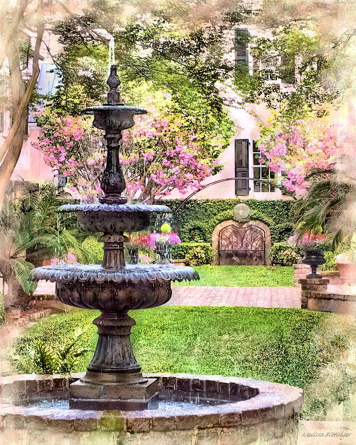 Charleston Fountain Photograph by Melissa Bittinger
