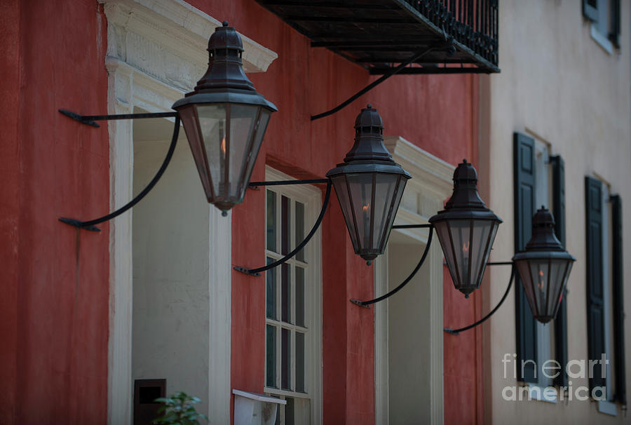 Charleston Gas Lanterns Photograph