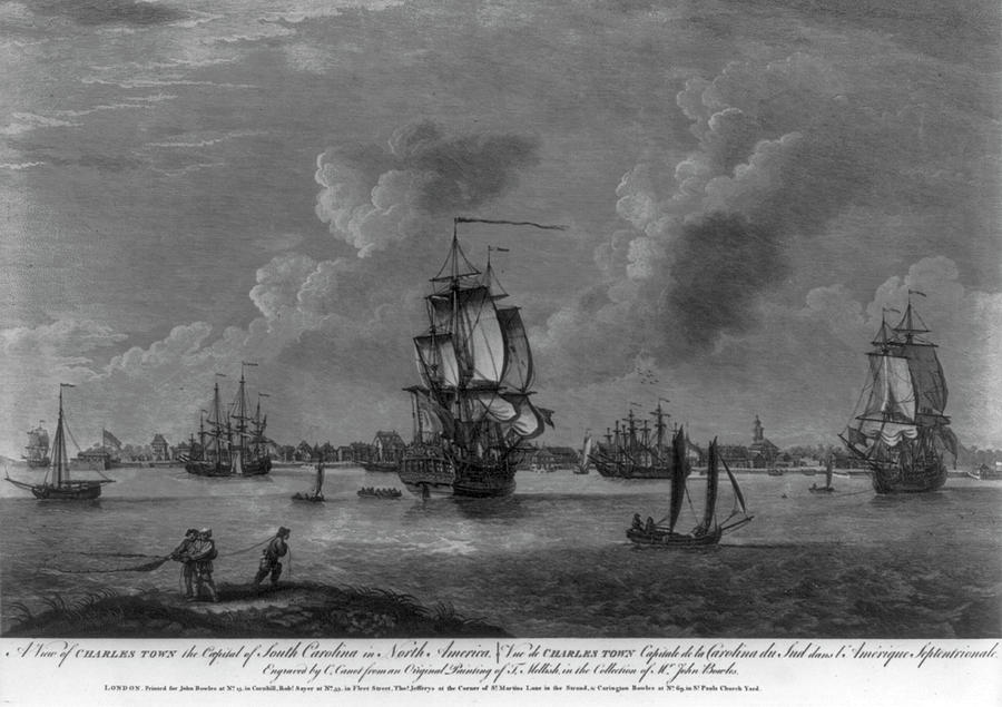 Charleston Harbor Early 1700s Photograph by Dale Powell