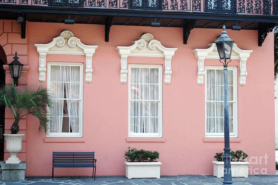 Charleston Historical District - The Mills House - Charleston Architecture  Photograph by Kathy Fornal