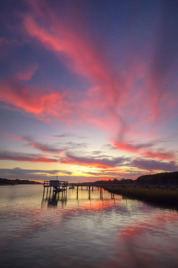 Beautiful Sunset Photograph - Charleston Lowcountry Sunset by Dustin K Ryan