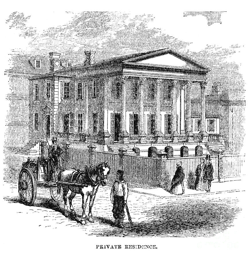 Charleston Mansion, 1857 Photograph by Granger