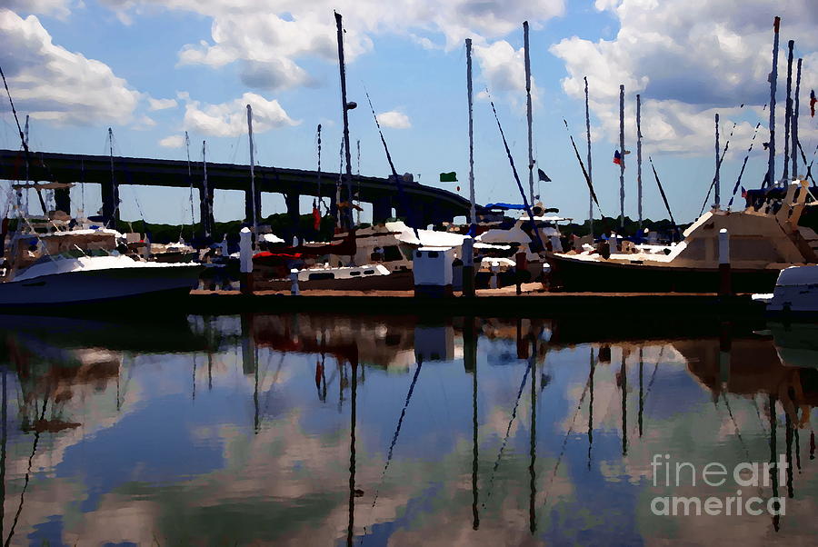 Charleston NC Waterfront Abstract Photograph by Jacqueline M Lewis