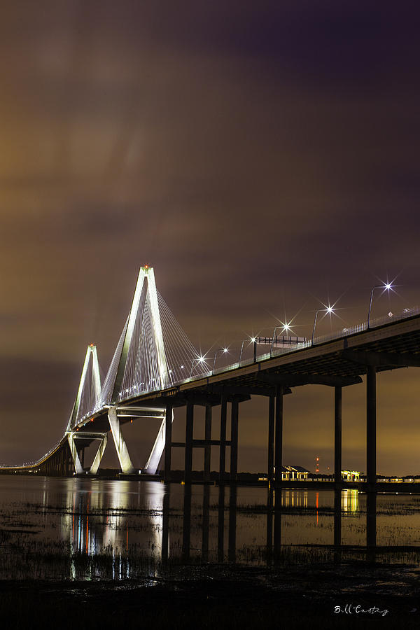 Bridge Photograph - Charleston Shining by Bill Cantey