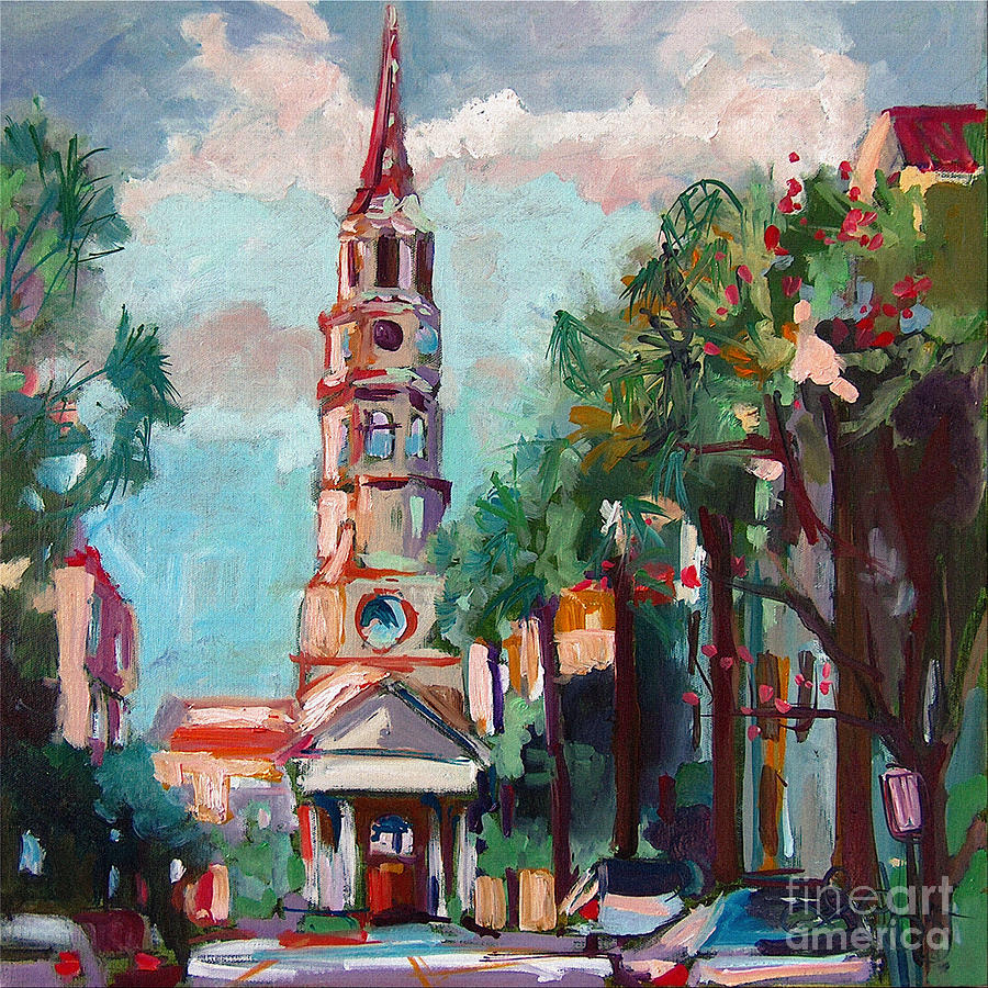 Charleston St Phillips Church Painting by Ginette Callaway