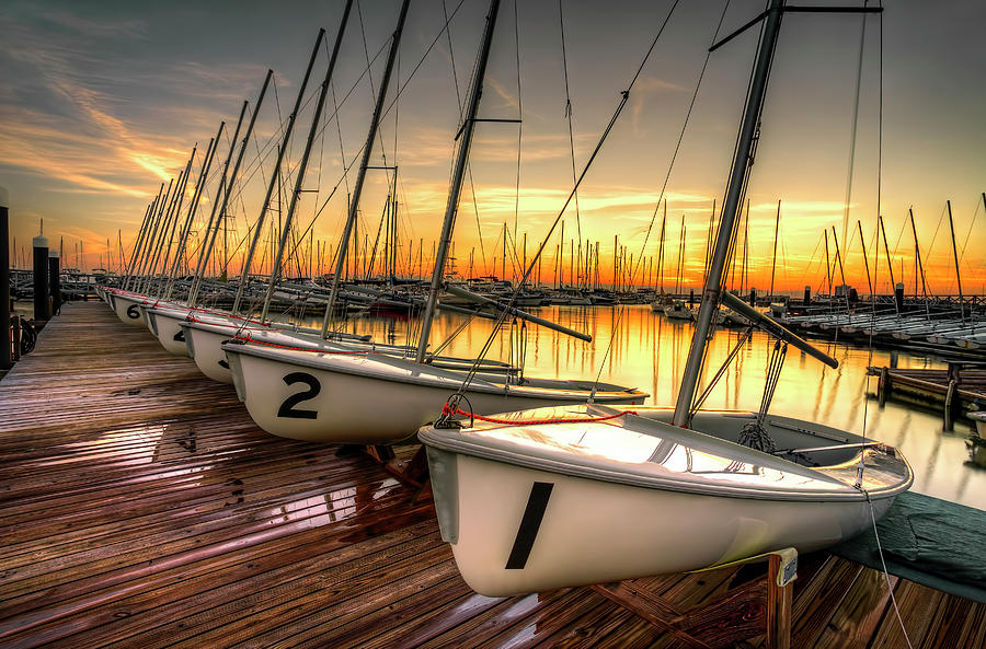 Sunset Photograph - Charleston Sunset - Dockside Dream by Douglas Berry