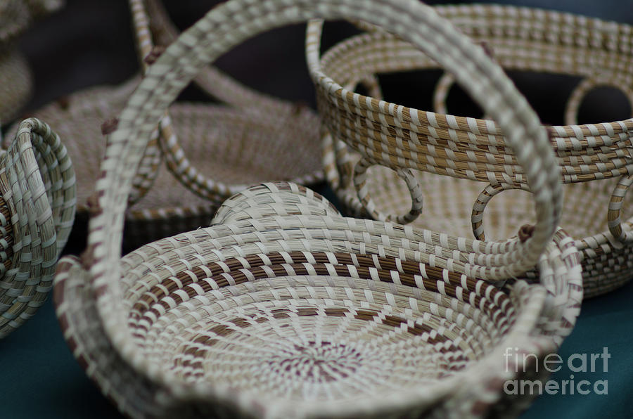 Charleston Sweetgrass Baskets Photograph by Dale Powell